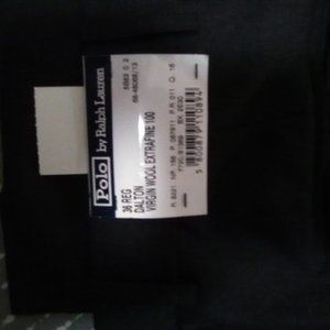 Mens 100% wool pleated dress pants